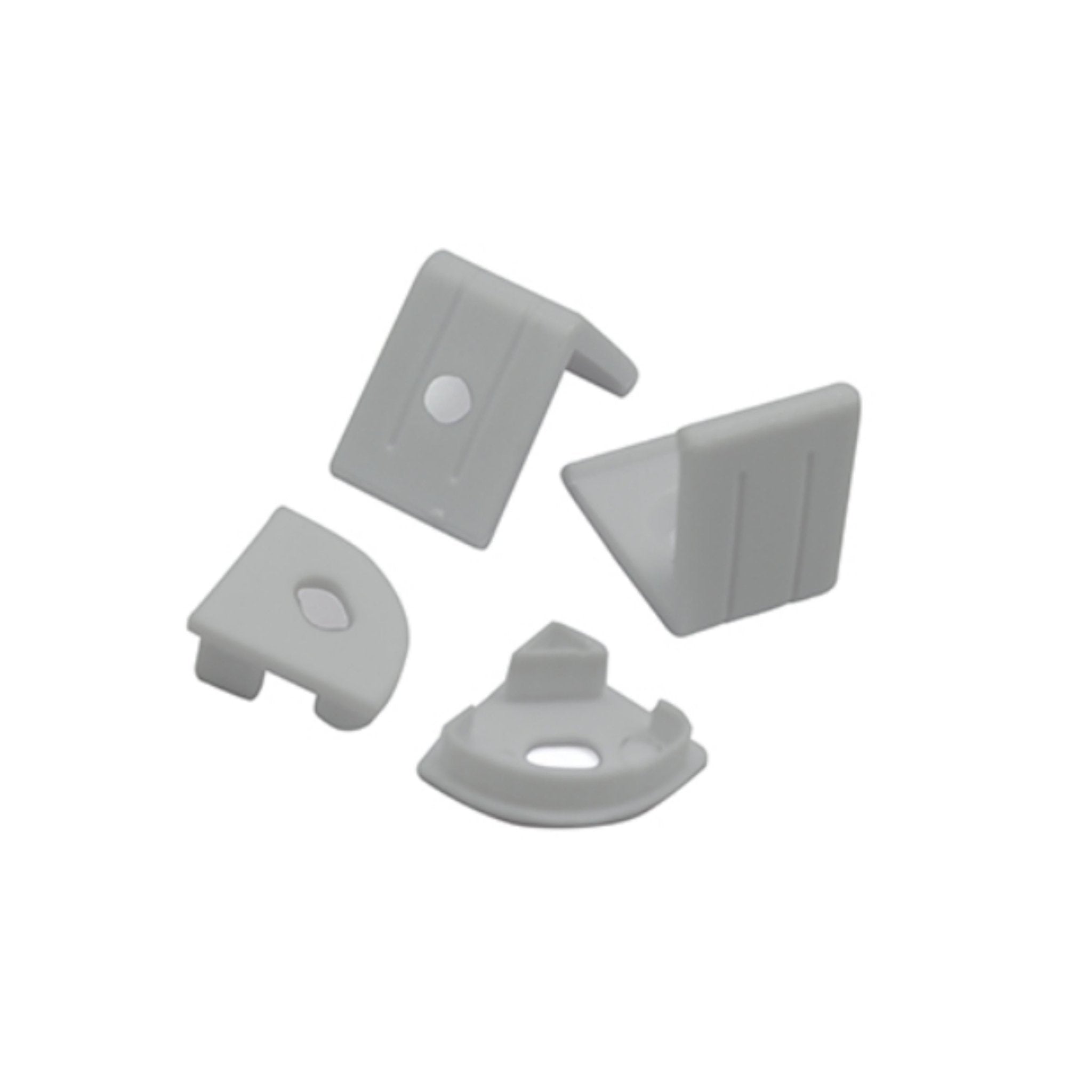 Perfil Esquinero 121 Accesorios 2 Tapas y 2 Grapas Para Perfil - Wattko